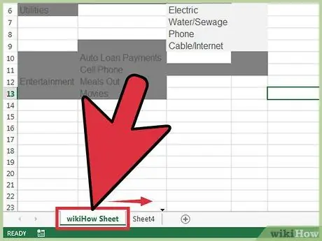 Aggiungi una nuova scheda in Excel Passaggio 7