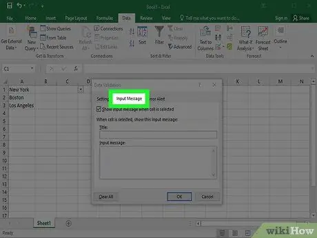 Cree una lista desplegable en Excel Paso 12