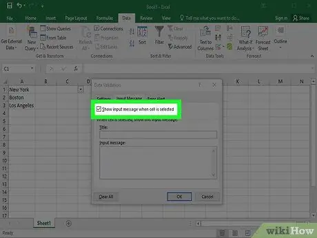 Crie uma lista suspensa no Excel Etapa 13