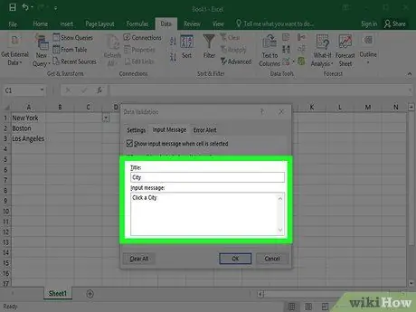 Crie uma lista suspensa no Excel Etapa 14