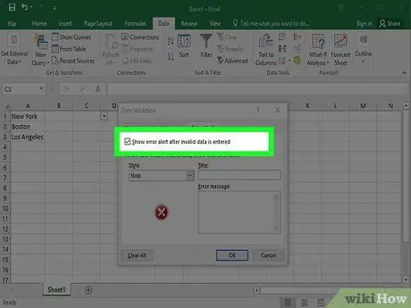 Buat Senarai Turun Turun di Excel Langkah 16