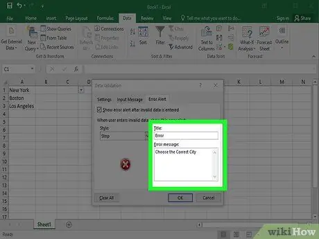 Cree una lista desplegable en Excel Paso 18