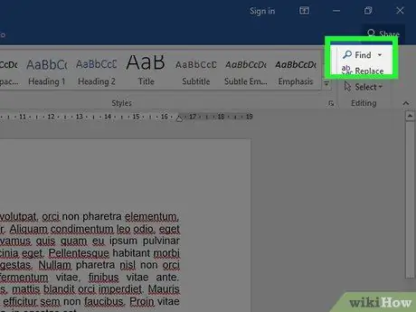 'Gunakan Ciri "Cari" dan "Cari dan Ganti" dalam Dokumen Microsoft Word Langkah 4