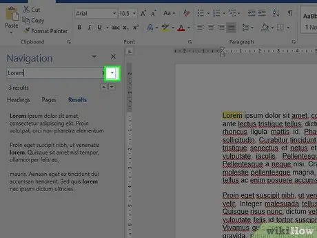 'Gunakan ciri "Cari" dan "Cari dan Ganti" dalam Dokumen Microsoft Word Langkah 7