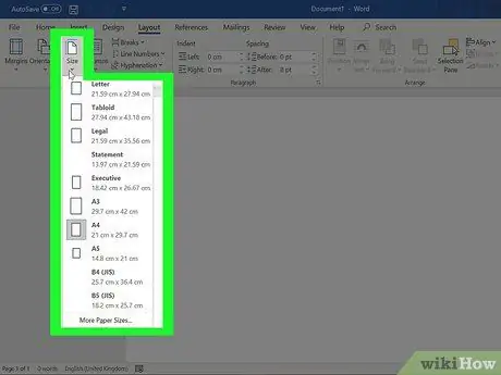 Ua daim ntawv loj loj Siv Microsoft Word Step 5