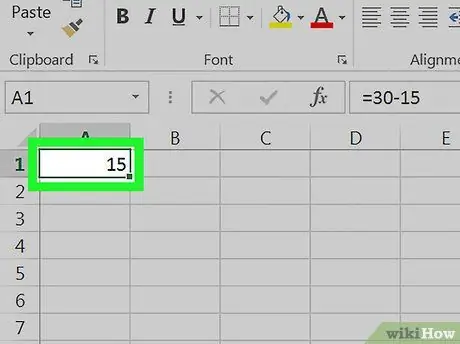 Excel -də Addım 17 çıxarın