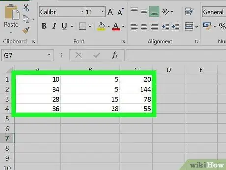 Excel Adım 3'te Çıkart