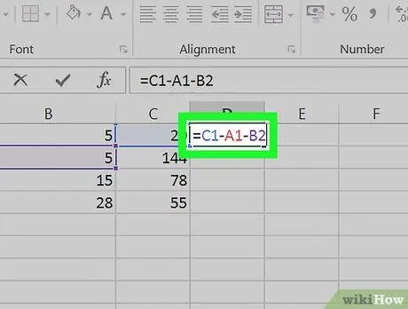 Excel -də 8 -ci addımı çıxarın