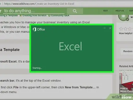 Sukurkite atsargų sąrašą „Excel“1 veiksme