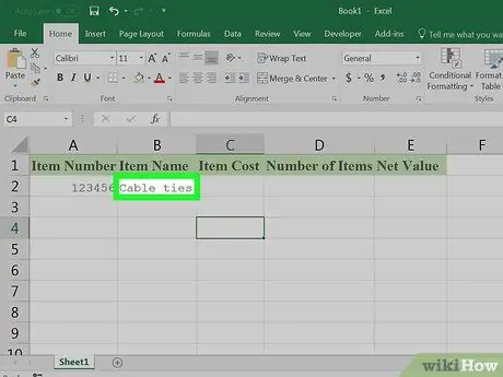 Erstellen Sie eine Inventarliste in Excel Schritt 14