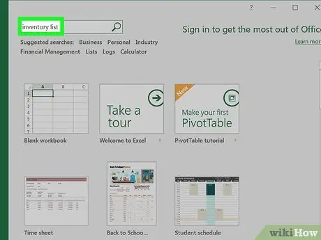 Lumikha ng isang Listahan ng Imbentaryo sa Excel Hakbang 3