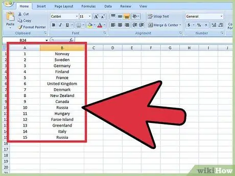 Gunakan Fungsi Pencarian di Excel Langkah 1