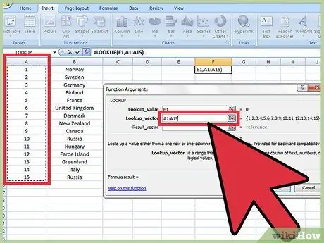 Excel Adım 12'deki Arama İşlevini kullanın