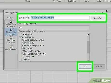 Koppelingen toevoegen in Excel Stap 5