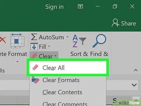 Reducer størrelsen på Excel -filer Trin 12