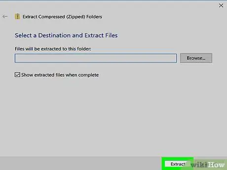 Estrai file zip Passaggio 7