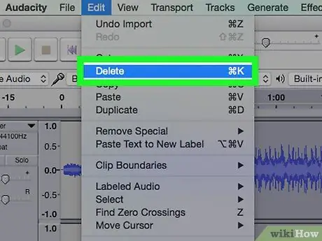 Rimuovi l'audio non necessario con Audacity Passaggio 7