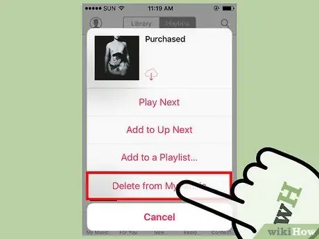 احذف الأغاني من iTunes الخطوة 10