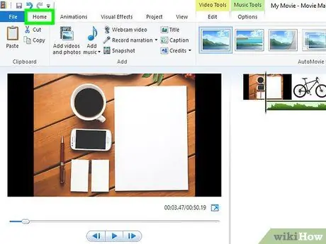 Naudokite „Windows Movie Maker“27 veiksmą