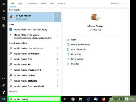 Naudokite „Windows Movie Maker“8 veiksmą