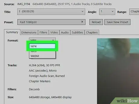 I-convert ang isang MOV File sa isang MP4 Hakbang 16