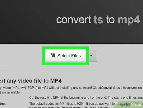 Converter Ts para MP4 no PC ou Mac Etapa 2