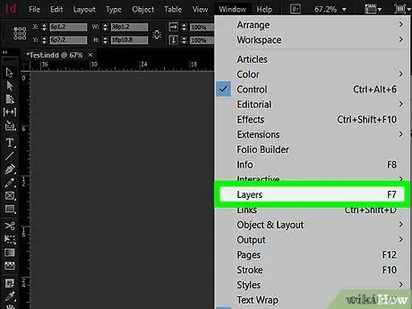 InDesign 7 -qadamda ob'ektlarni qulfini oching