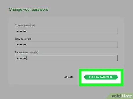 Cambia la tua password Spotify Passaggio 11