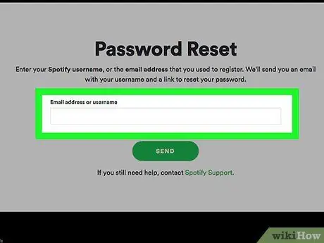 Modifica la password di Spotify Passaggio 13