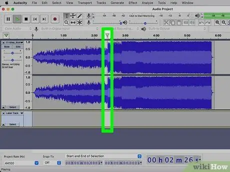 Audacity 3 -кадамга трек маркерлерин кошуу