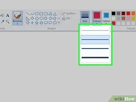 Izmantojiet Microsoft Paint operētājsistēmā Windows 9. darbība