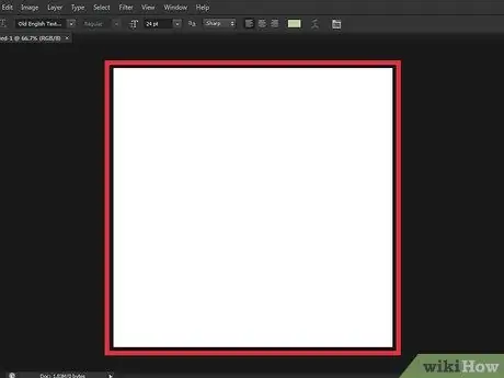 Adicionar texto no Photoshop Etapa 3