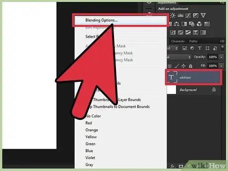 Afegiu text al pas 8 de Photoshop