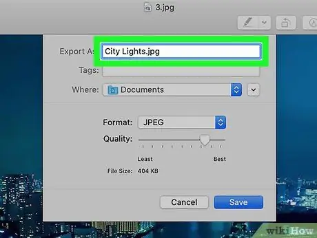 Convertir des images en JPEG Étape 4