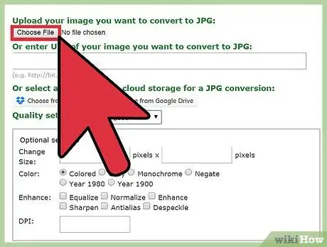 Convertir des images en JPEG Étape 11