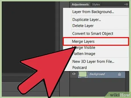 Pagsamahin ang mga Layer sa Photoshop Hakbang 3