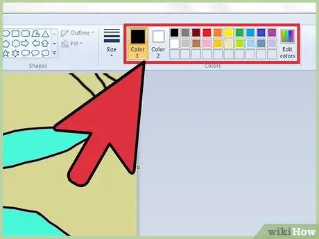 Gebruik kleurvervanging in MS Paint Stap 2