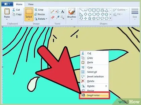 Naudokite spalvų pakeitimą „MS Paint“8 veiksme