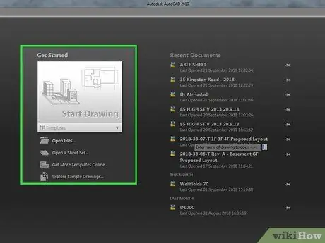 Izmantojiet AutoCAD 3. darbību