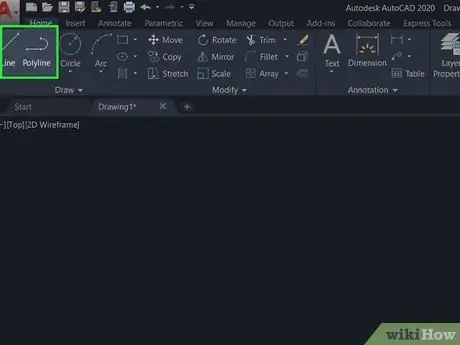 Използвайте AutoCAD Стъпка 7