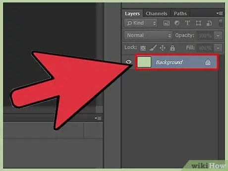 Unlock Layers in Photoshop Step 2