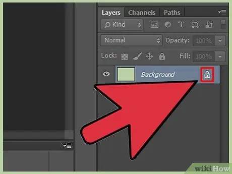 Desbloquear capas en Photoshop Paso 7