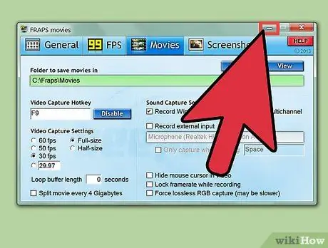Folosiți Fraps Pasul 4
