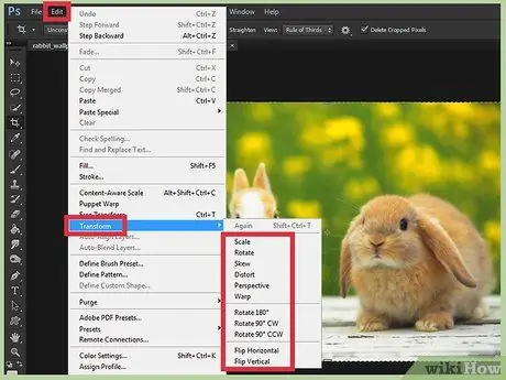 หมุนรูปภาพใน Photoshop ขั้นตอนที่ 7