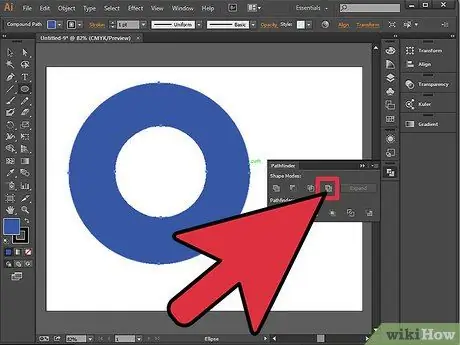 Tăiați o gaură într-un obiect în Adobe Illustrator Pasul 9