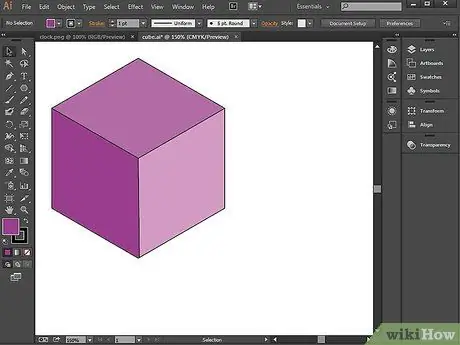 1 veiksme naudokite teptuko įrankį „Adobe Illustrator“