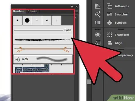 Použijte nástroj Paintbrush Tool v kroku 7 aplikace Adobe Illustrator
