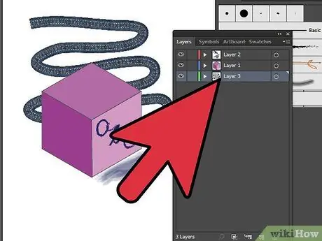 „Adobe Illustrator“9 veiksme naudokite teptuko įrankį