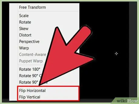 Flip an Image in Adobe Photoshop Step 7