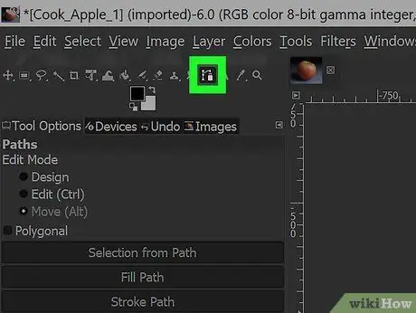 GIMP Paths құралының көмегімен фонды жою 3 -қадам